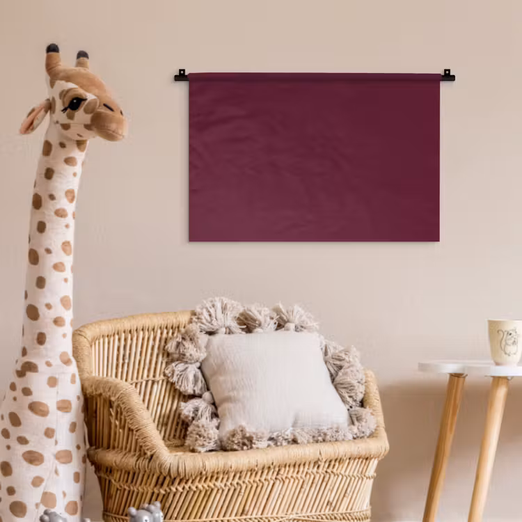 Deep - Plum - Paars Wandkleed katoen klein 269 -wsfeer5_kind