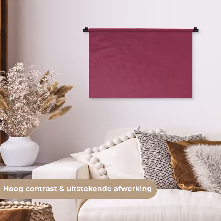Deep - Rasberry - Rood Wandkleed katoen klein 269 -sfeer1