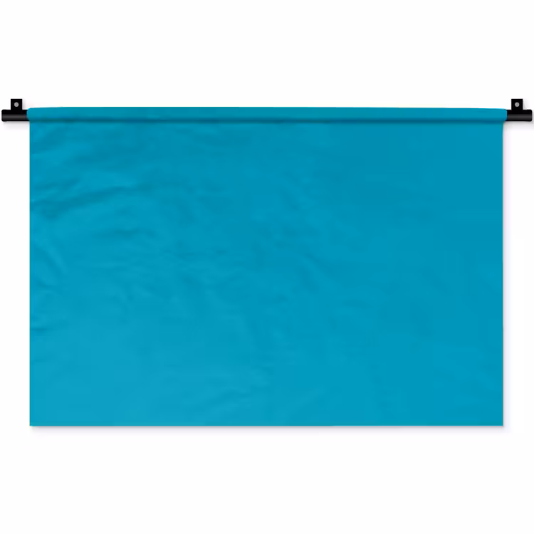 Deep - Turquoise - Turkoois Wandkleed katoen klein 269 -zz3d