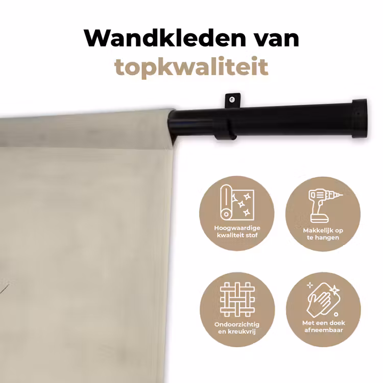 Dennentak - Naaldvormige bladeren - Lichtgroen Wandkleed katoen klein -sfeer2