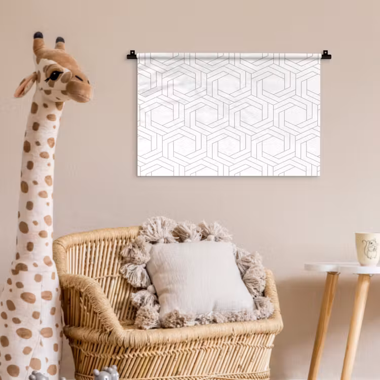 Design - Geometrie - Patronen - Abstract Wandkleed katoen klein 269 -wsfeer5_kind