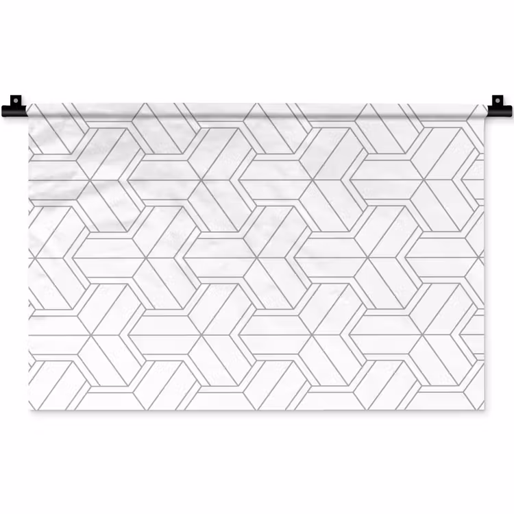 Design - Geometrie - Patroon - Lijn Wandkleed katoen klein 269 -zz3d