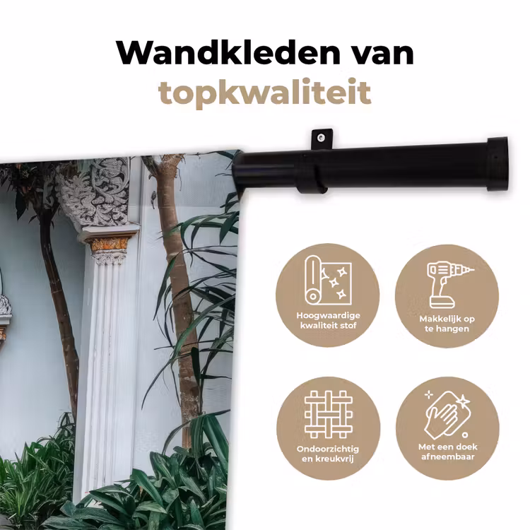 Deur - Patronen - Planten Wandkleed katoen klein -sfeer2