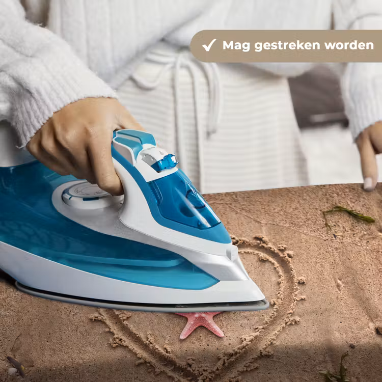 Dieren - Hart - Strand - Zand - Roze Wandkleed katoen klein -sfeer9