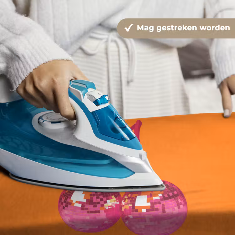 Discoballen - Kers - Spiegels - Roze Wandkleed katoen klein -sfeer9