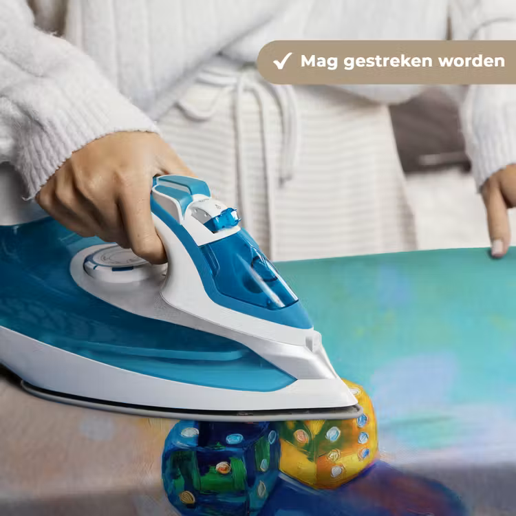 Dobbelstenen - Kleurrijk - Getallen - Stipjes Wandkleed katoen klein -sfeer9