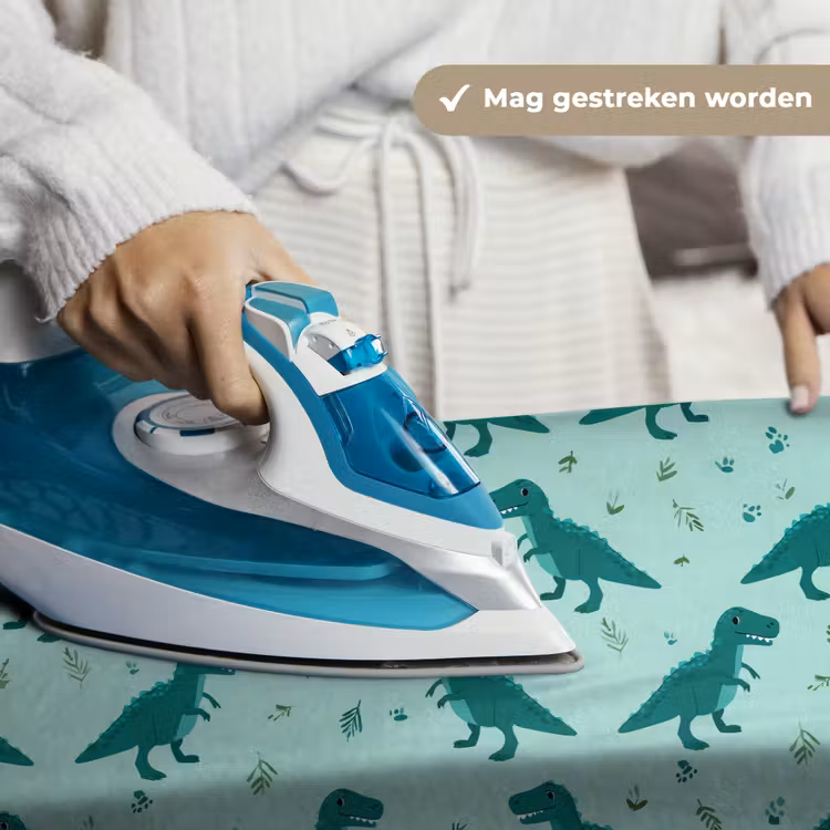 Donkergroen - Dinosaurussen - Afdrukken - Bladeren Wandkleed katoen klein -sfeer9