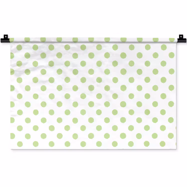 Dots - Klassiek - Groen Wandkleed katoen klein 269 -zz3d