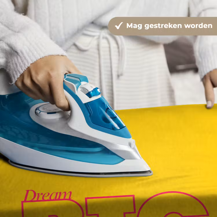 Dream big - Geel - Grafisch Wandkleed katoen klein -sfeer9