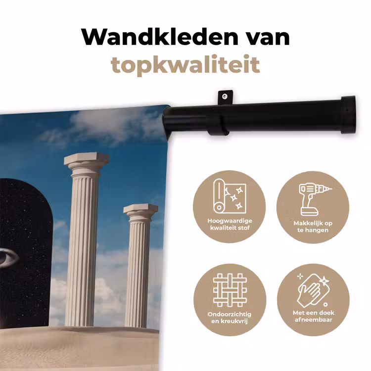 Wandkleed - Droom - Woestijn - Oog - Droom - Woestijn - Oog Wandkleed katoen klein
