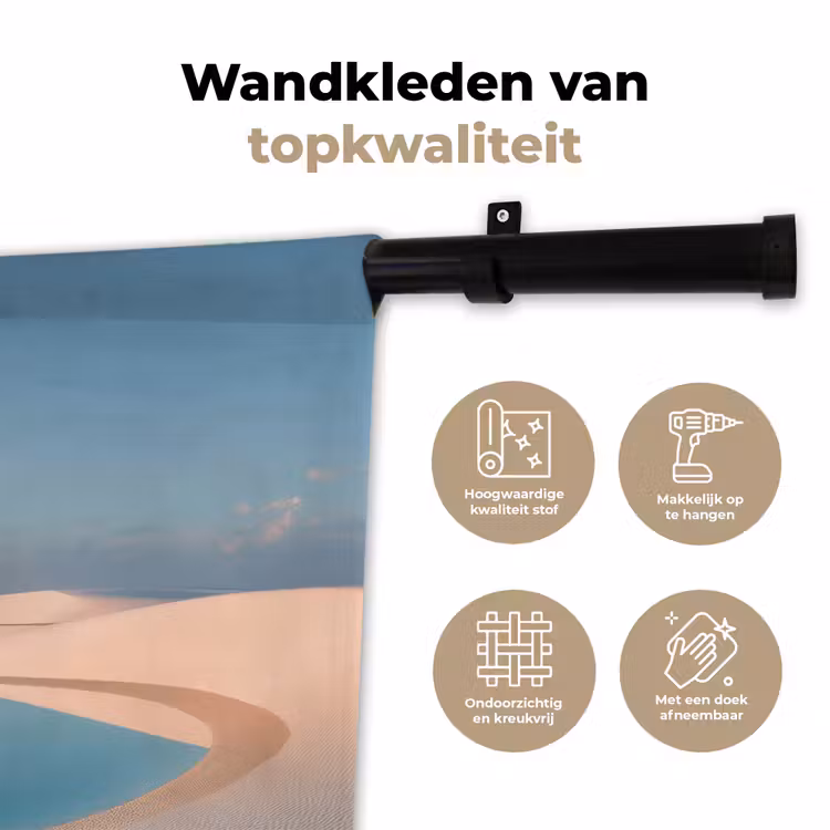 Duinen - Waterplas - Oneindige rust Wandkleed katoen klein -sfeer2