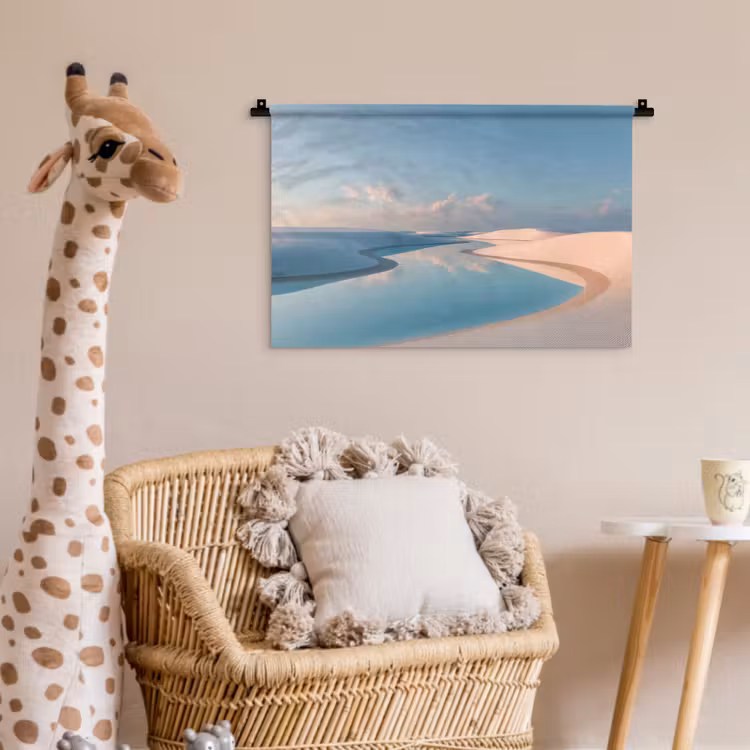 Duinen - Waterplas - Oneindige rust Wandkleed katoen klein -wsfeer5_kind