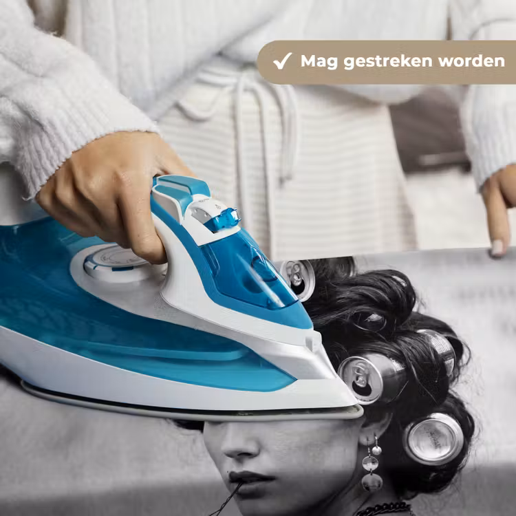 Edgy - Vrouw - Zwart - Wit Wandkleed katoen klein -sfeer9