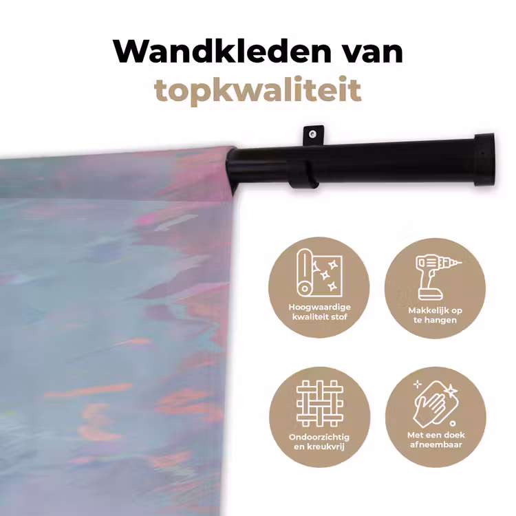 Eend - Zonnebril - Water Wandkleed katoen klein -sfeer2