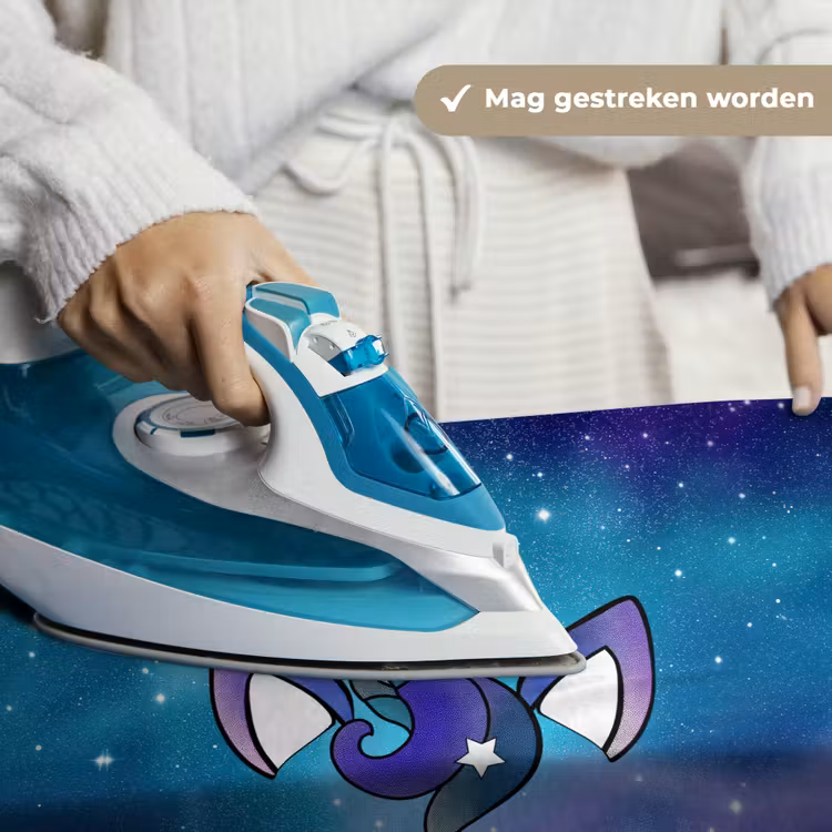 Eenhoorn - Sterrenhemel - Ster - Blauw Wandkleed katoen klein -sfeer9