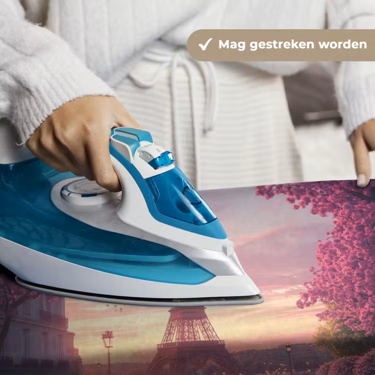 Eiffeltoren - Parijs - Roze Wandkleed katoen klein -sfeer9