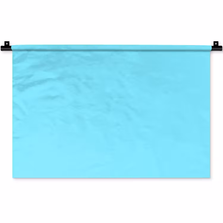 Electric - Cyan - Blauw Wandkleed katoen klein 269 -zz3d