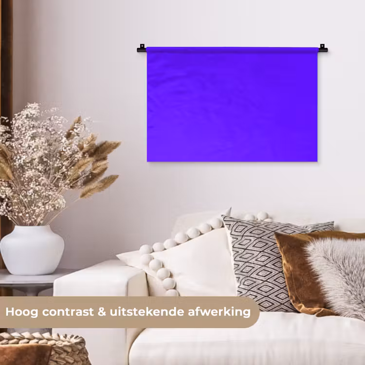 Electric - Indigo - Paars Wandkleed katoen klein 269 -sfeer1