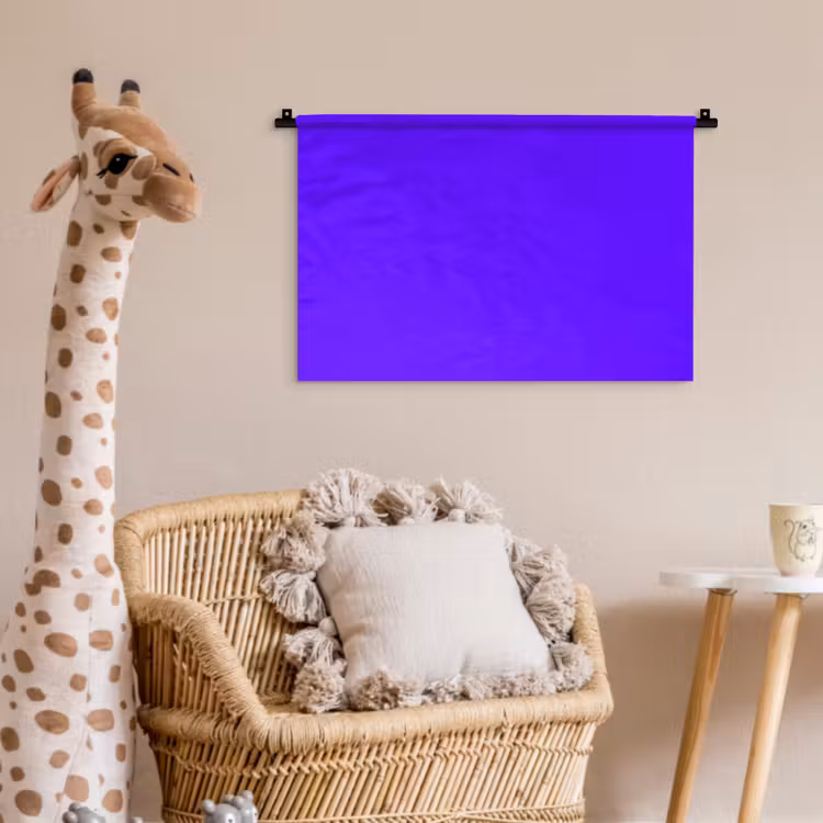 Electric - Indigo - Paars Wandkleed katoen klein 269 -wsfeer5_kind