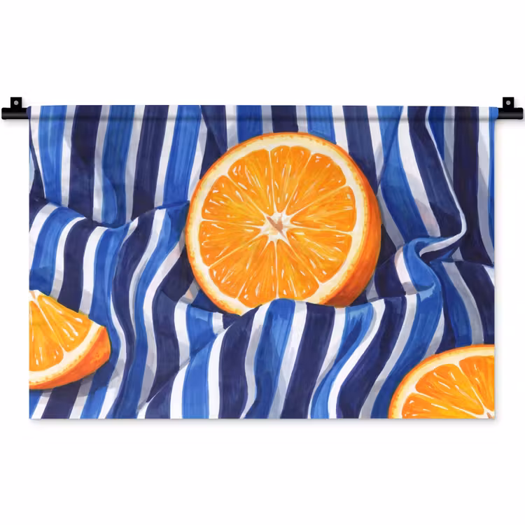 Wandkleed - Eten - Fruit - Oranje - Eten - Fruit - Oranje Wandkleed katoen klein