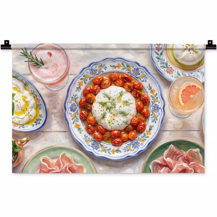 Eten - Tafel - Divers - Modern Wandkleed katoen klein -zz3d