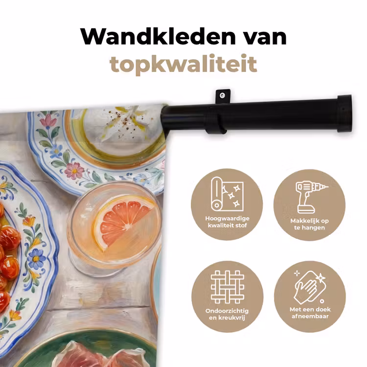 Eten - Tafel - Divers - Modern Wandkleed katoen klein -sfeer2