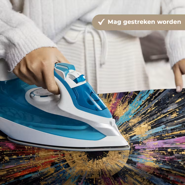 Explosie - Goud - Kleurrijk - Abstract Wandkleed katoen klein -sfeer9