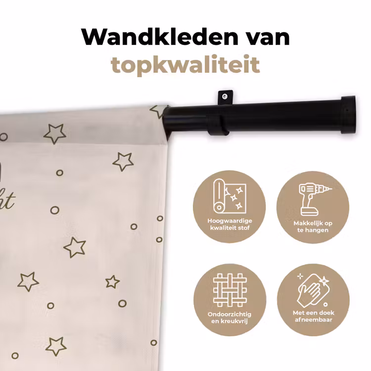 Feest - Disco - Drank - Illustratie - Groen Wandkleed katoen klein -sfeer2