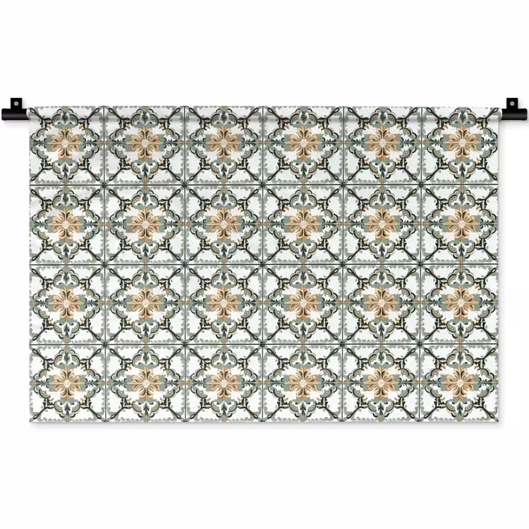 Floraal - Verweerd - Keurrijk Wandkleed katoen klein 269 -zz3d