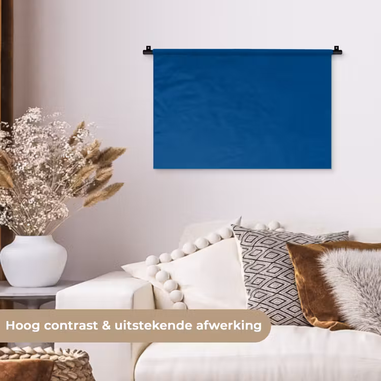 Free - Groove - Blauw Wandkleed katoen klein 269 -sfeer1