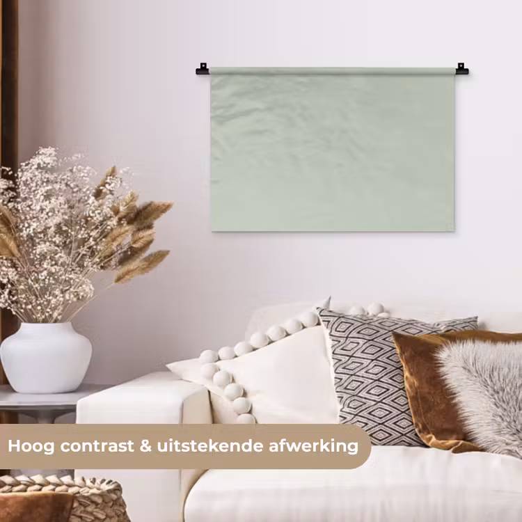 Frosted - Mint - Groen Wandkleed katoen klein 269 -sfeer1