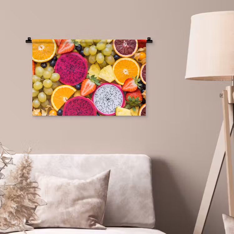 Fruit - Assortiment - Kleurrijk - Gezondheid Wandkleed katoen klein -sfeer4