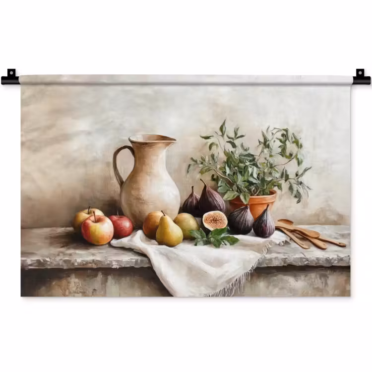 Fruit - Kruiden - Landelijk Wandkleed katoen klein -zz3d