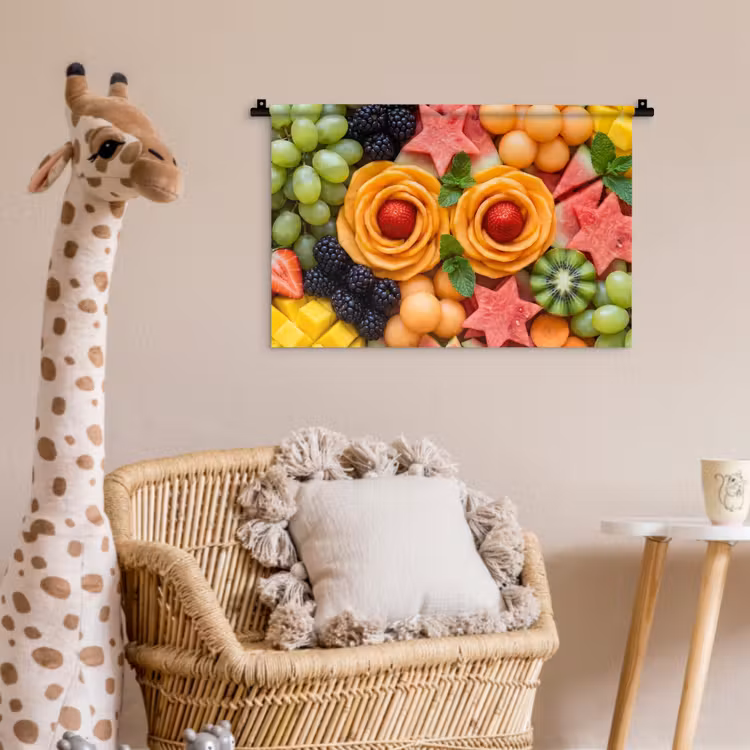 Fruit - Variatie - Kleurrijk - Vers - Eten Wandkleed katoen klein -wsfeer5_kind