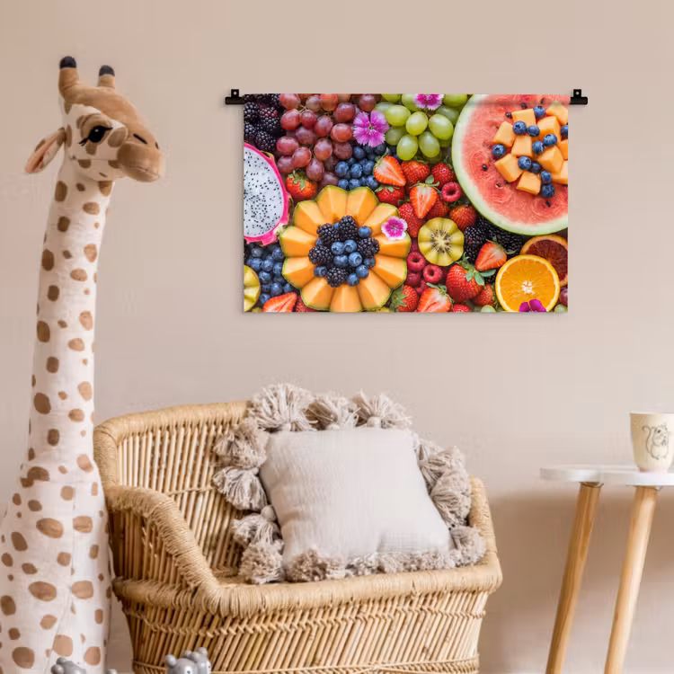Fruit - Vers - Variatie - Eten - Kleurrijk Wandkleed katoen klein -wsfeer5_kind