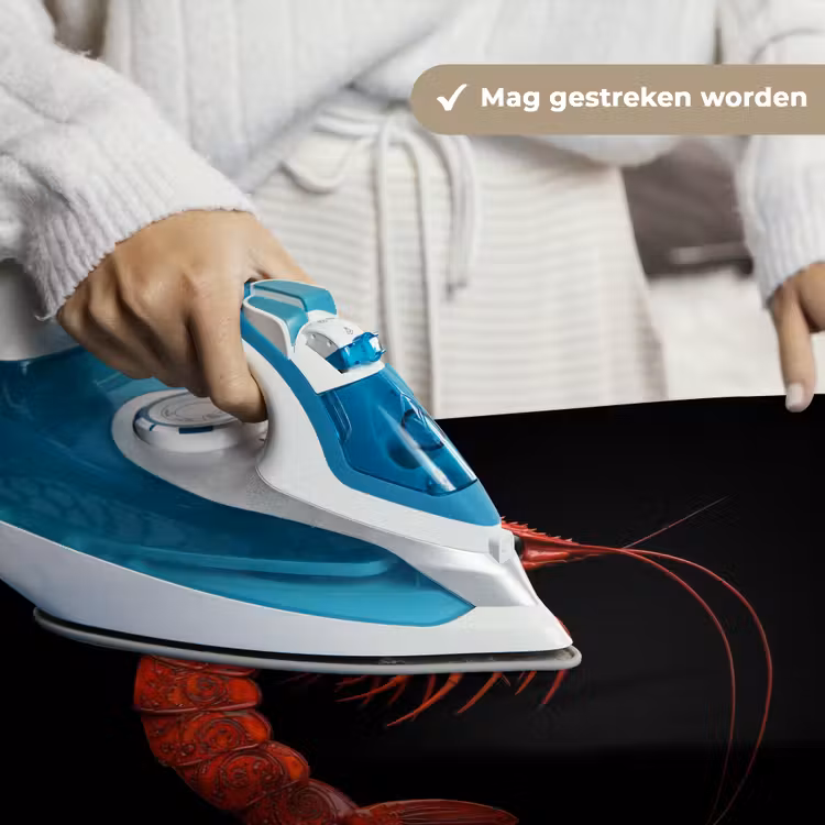 Garnaal - Rood - Dieren Wandkleed katoen klein -sfeer9