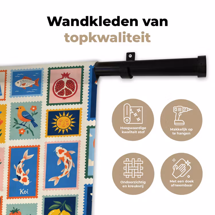 Gebouw - Koepel - Architectuur - Klassiek - Grijs Wandkleed katoen klein -sfeer2