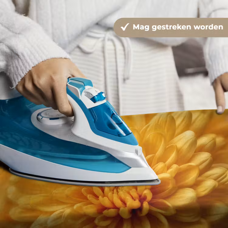 Geel - Chrysant - Zachtheid Wandkleed katoen klein -sfeer9