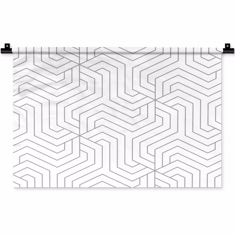 Geometrie - Lijn - Patroon Wandkleed katoen klein 269 -zz3d