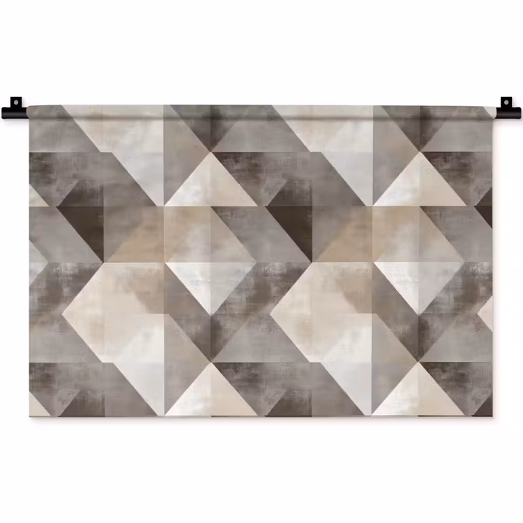 Geometrisch - Motief - Aardetinten Wandkleed katoen klein 269 -zz3d
