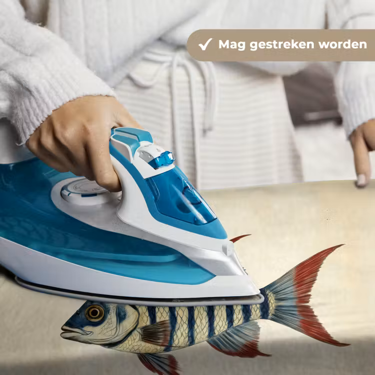 Gestreept - Donkerblauw - Rugvin - Vis Wandkleed katoen klein -sfeer9