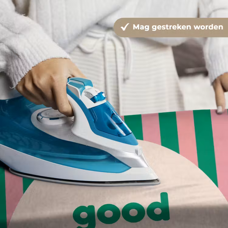 Gestreept - Quote - Ovaal - Roze Wandkleed katoen klein -sfeer9