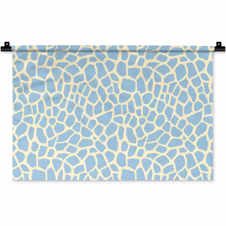 Giraf - Modern - Blauw Wandkleed katoen klein 269 -zz3d