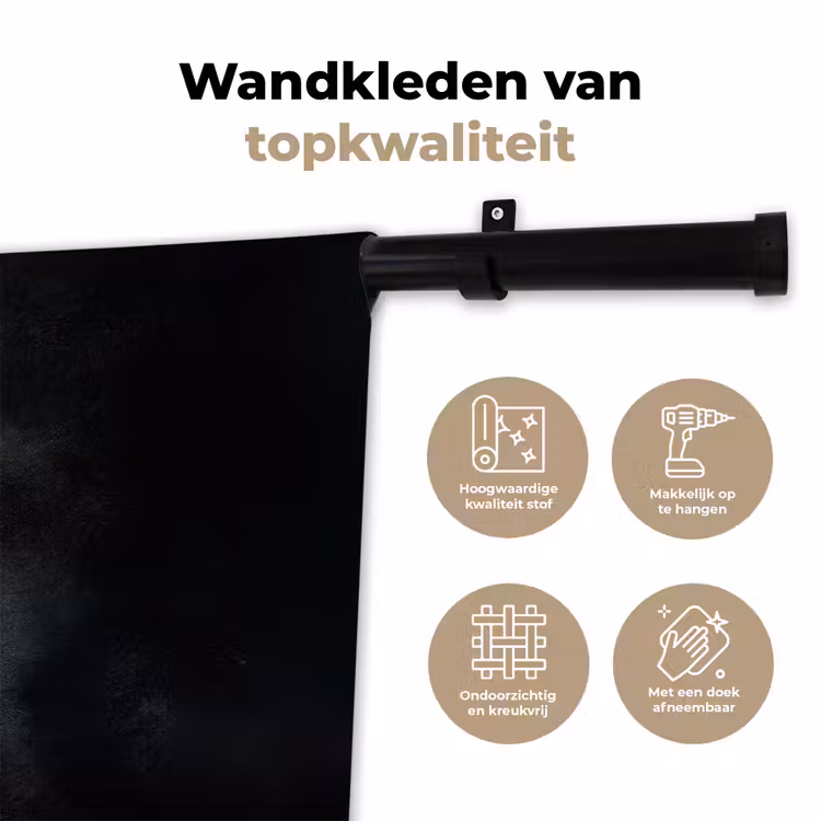 Glazen - Bakjes - Blaadjes - Kruiden Wandkleed katoen klein -sfeer2