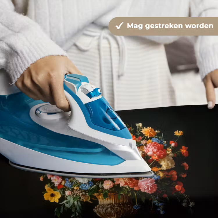 Goud - Bloemen - Kleuren - Vaas Wandkleed katoen klein -sfeer9