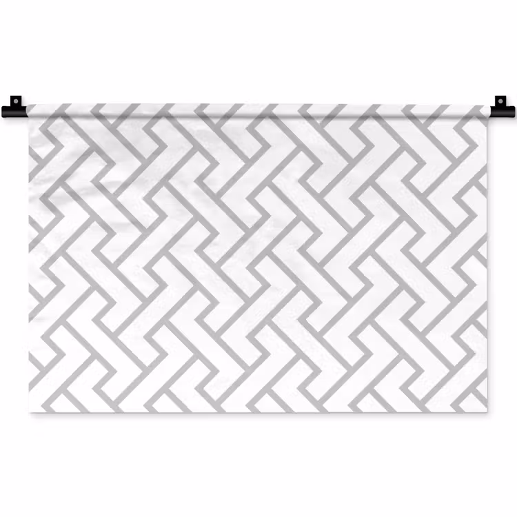 Grafisch - Patroon - Modern - Lijn Wandkleed katoen klein 269 -zz3d