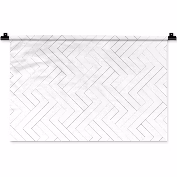 Grafisch - Patroon - Modern -  Schuin Wandkleed katoen klein 269 -zz3d