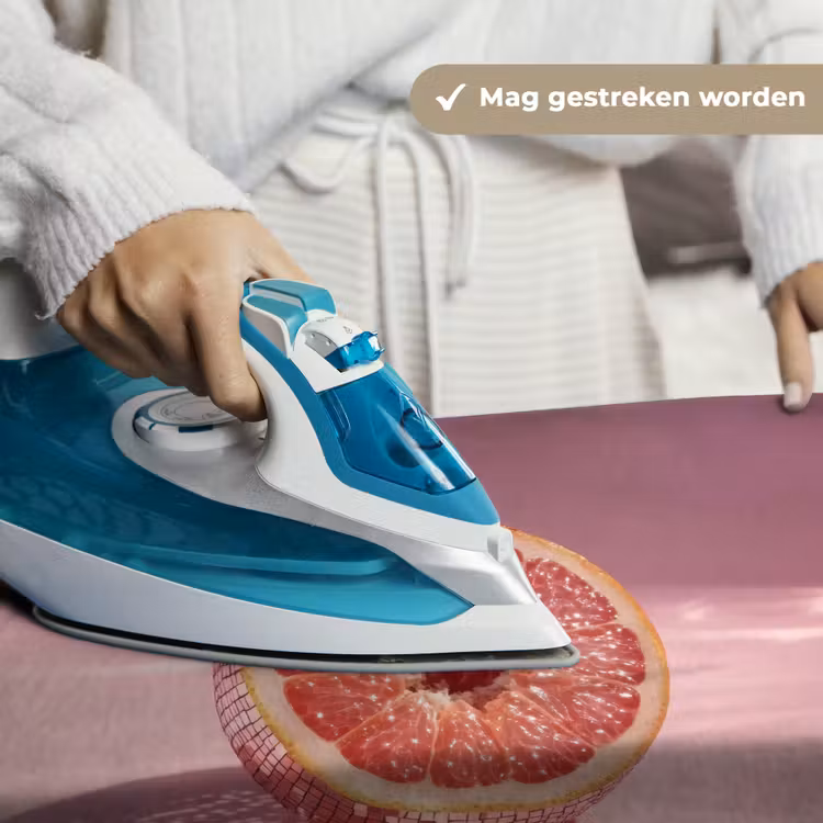 Grapefruit - Roze - Disco - Shiny Wandkleed katoen klein -sfeer9