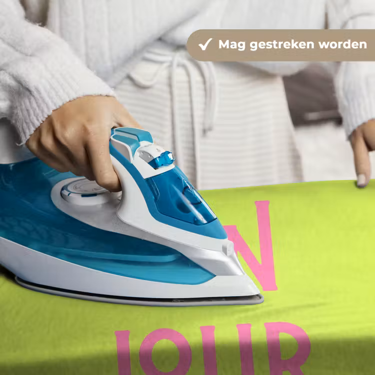 Groen - Roze bonjour - art-deco Wandkleed katoen klein -sfeer9