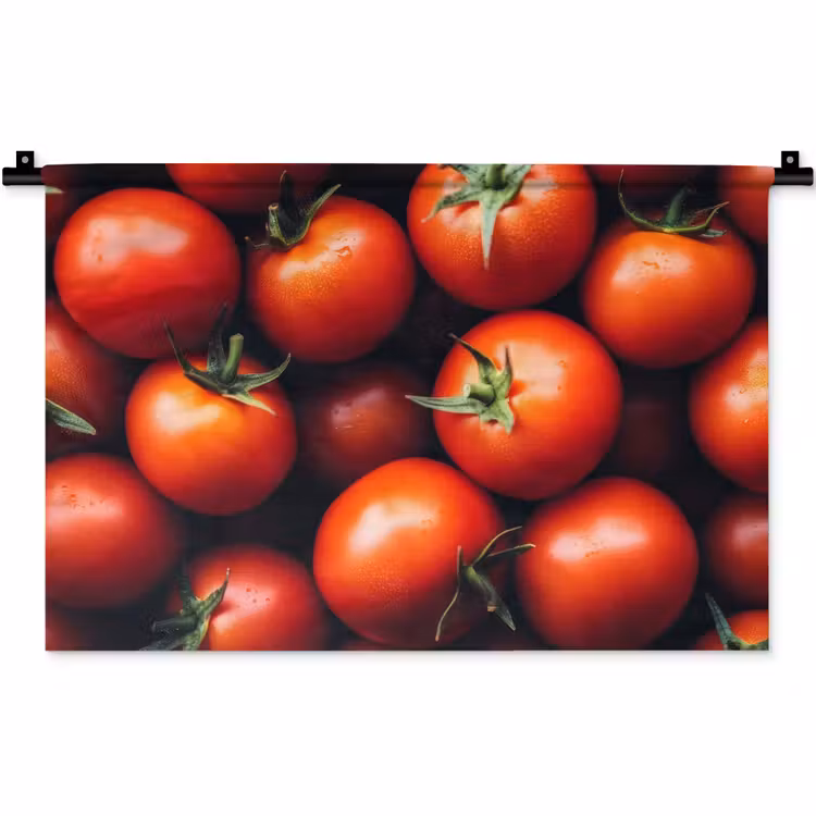 Groente - Rood - Tomaten Wandkleed katoen klein -zz3d